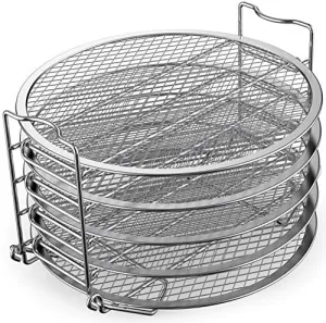 SICHEER Dehydrator Rack Stainless Steel Stand Accessories Compatible with Ninja Foodi Pressure Cooker and Air Fryer 6.5Quart