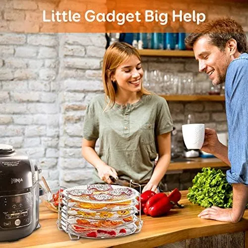 SICHEER Dehydrator Rack Stainless Steel Stand Accessories Compatible with Ninja Foodi Pressure Cooker and Air Fryer 6.5Quart