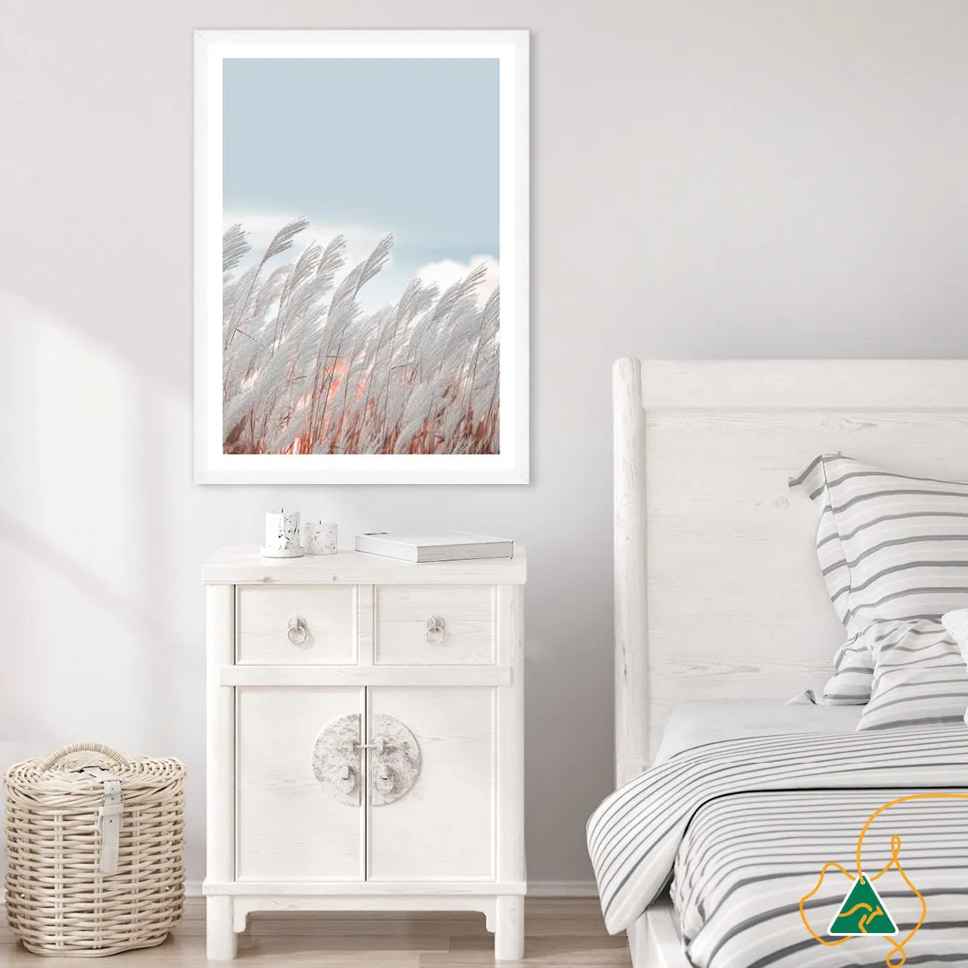 SILVER GRASS IV - Framed Print