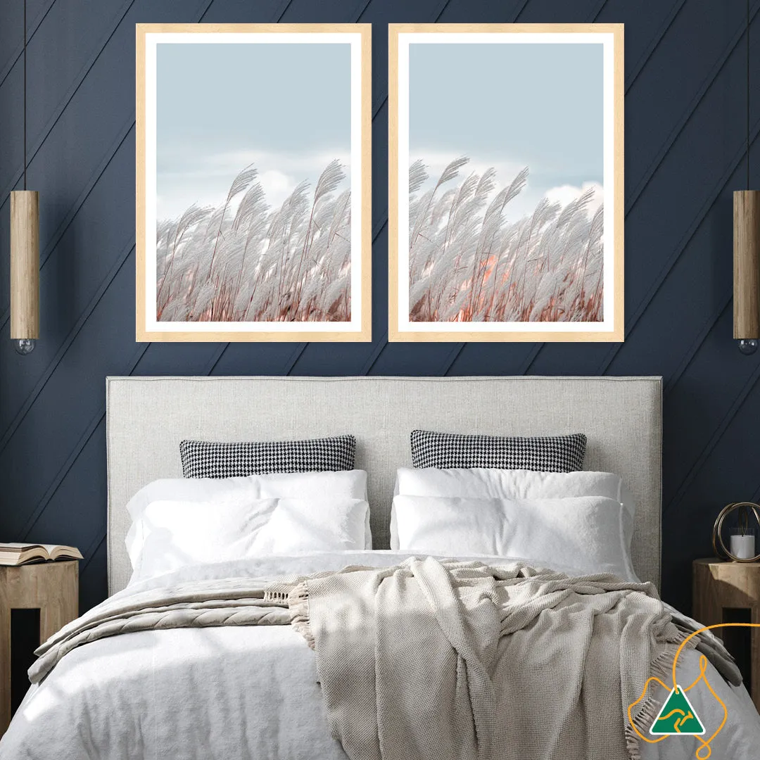 SILVER GRASS IV - Framed Print