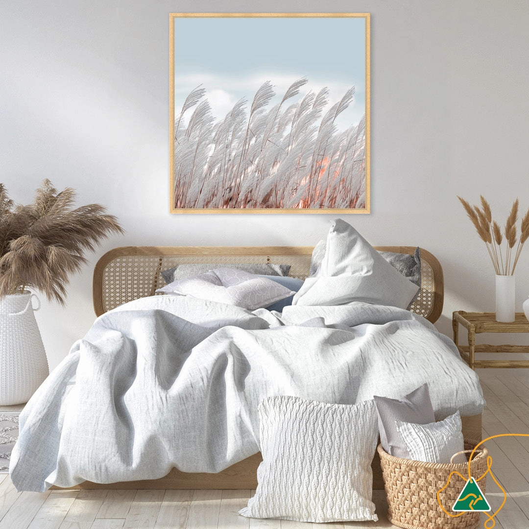 SILVER GRASS II - Framed Canvas