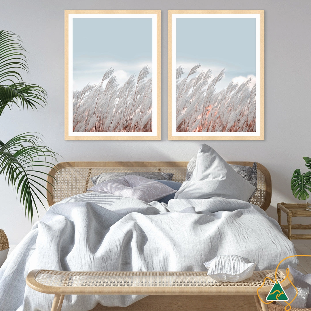 SILVER GRASS III - Framed Print