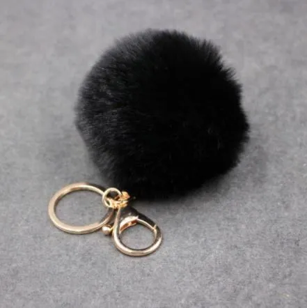 Sisters Matter Fluffy Pom Pom Key Rings