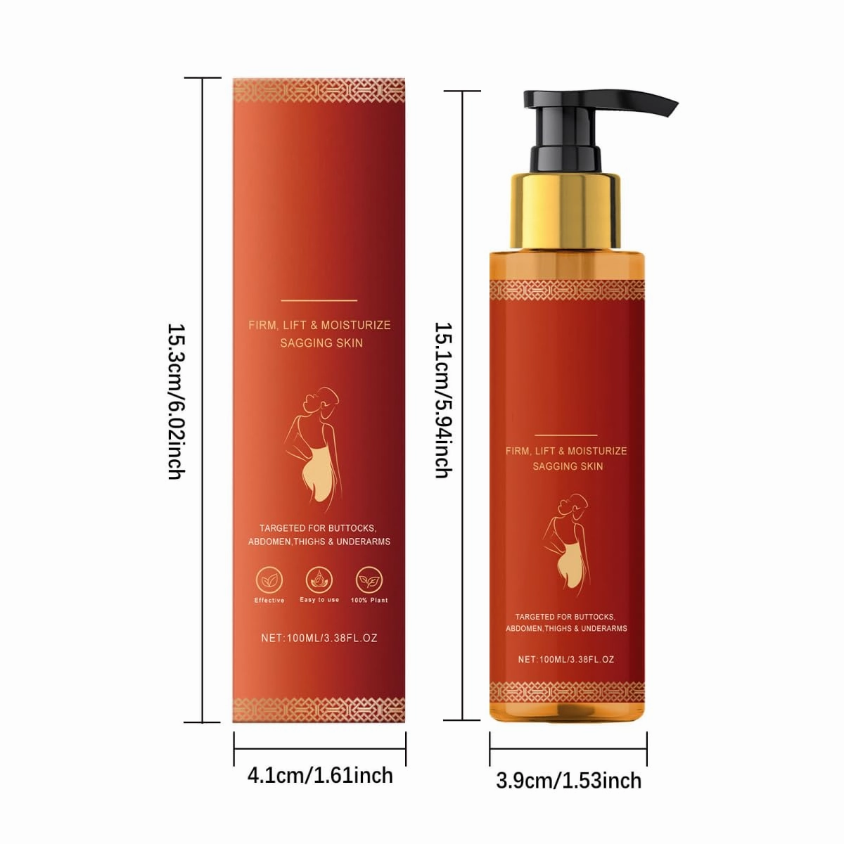 Skin Firming Oil,Luxury Body Oil,Hydrating and Firming Skin Oil for Arms,Suitable for Full Body, Hydrating and Nourishing, Reduces Fine Lines, Enhances Elasticity, Quick Absorption (2 PCS, A)