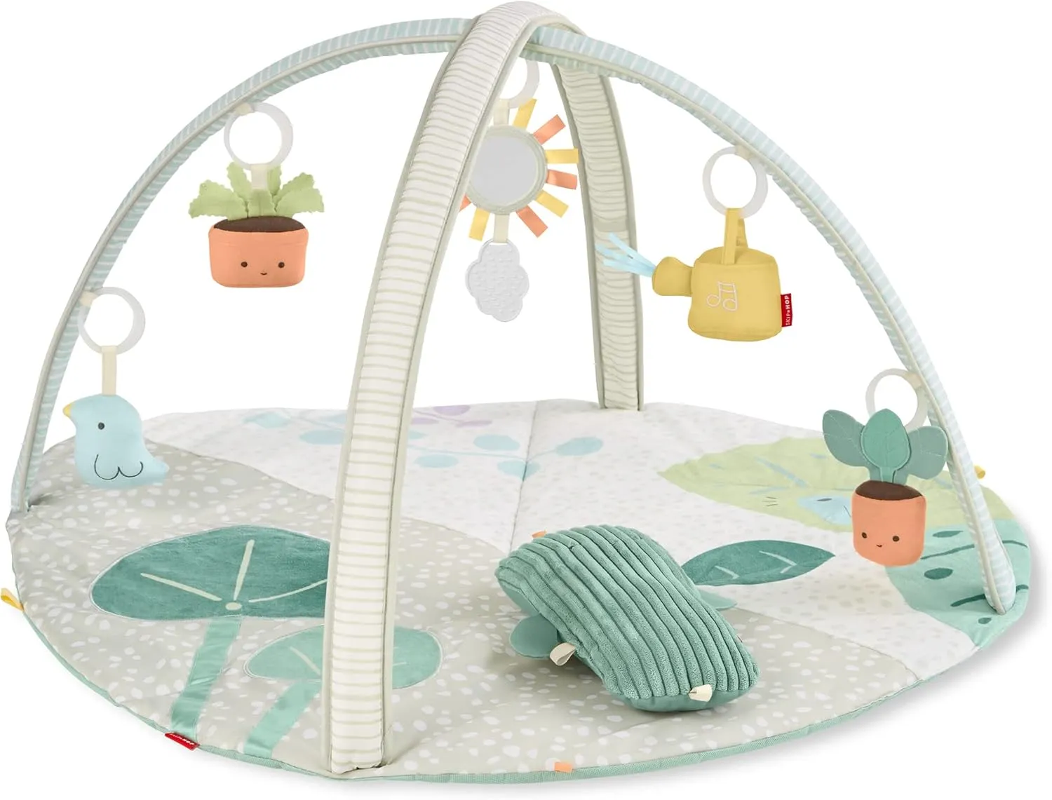 Skip Hop Tummy Time Mat, 3-in-1 Activity Baby Play Gym, Age 0 , Garden Oasis, Green Multi