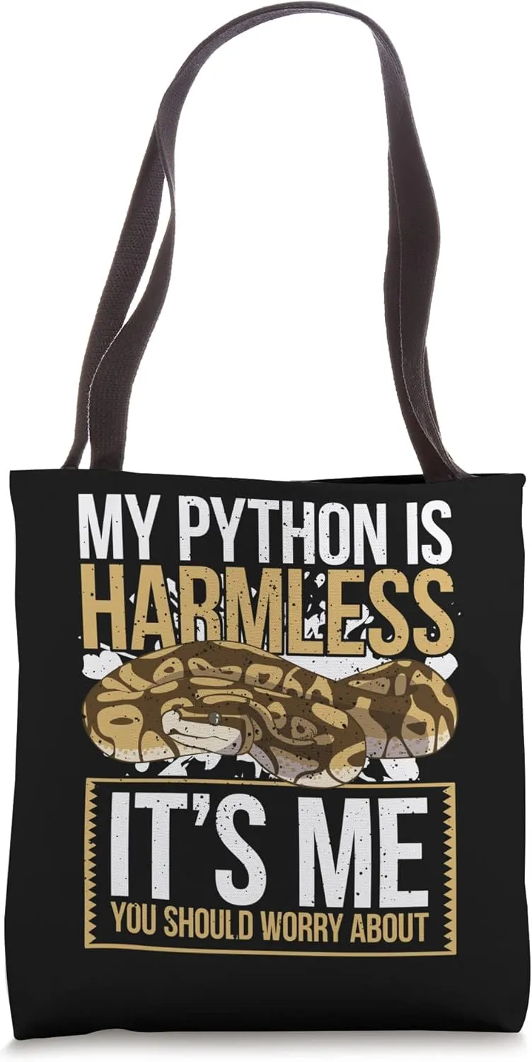 Snake Owner Humor - Harmless Python Tote Bag