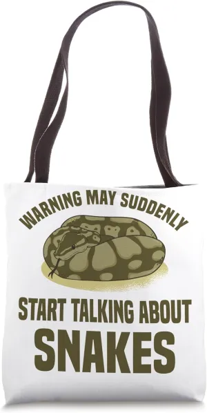 Snake Reptile Terrarium Python Tote Bag