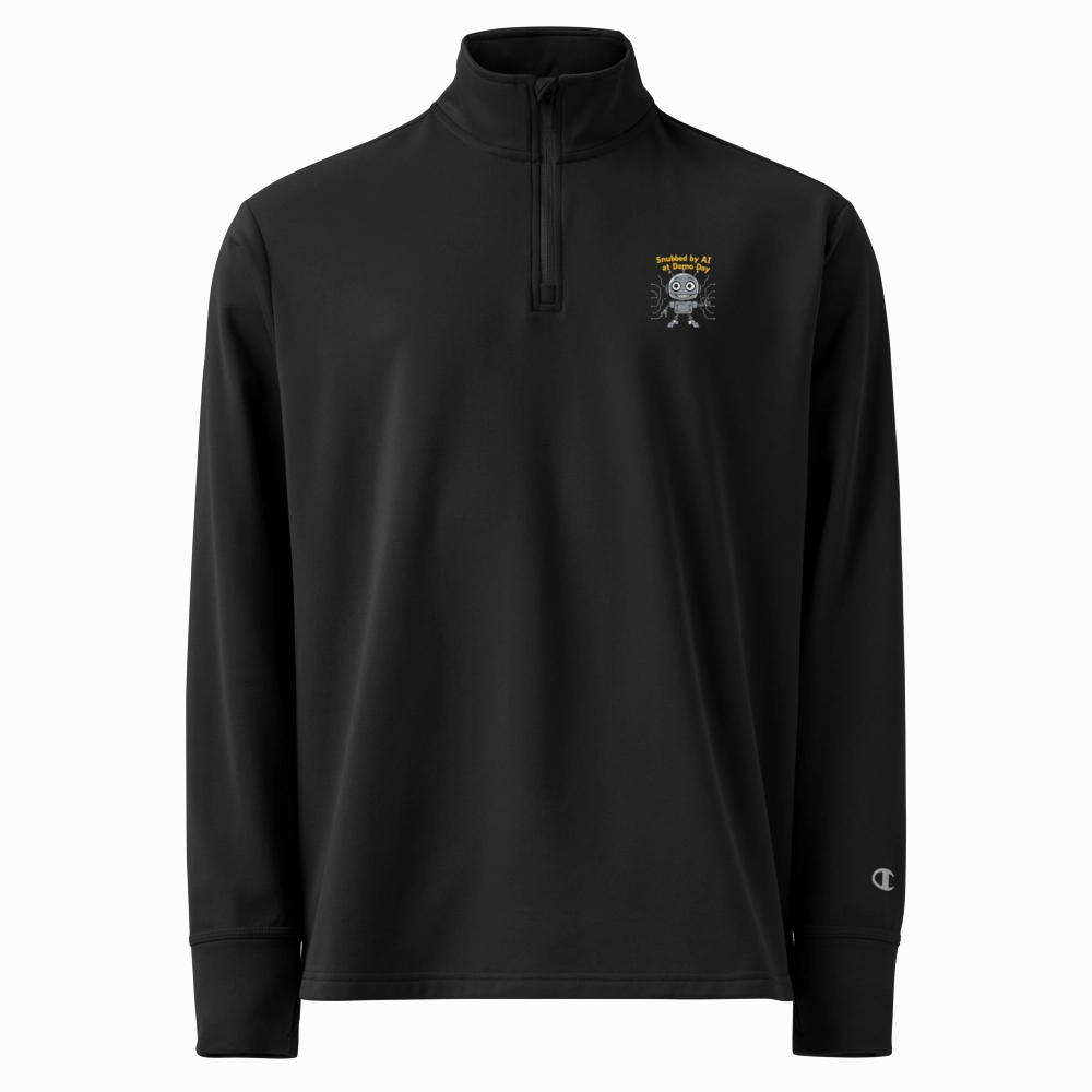 Snubbed by AI Fun Design Quarter Zip Pullover