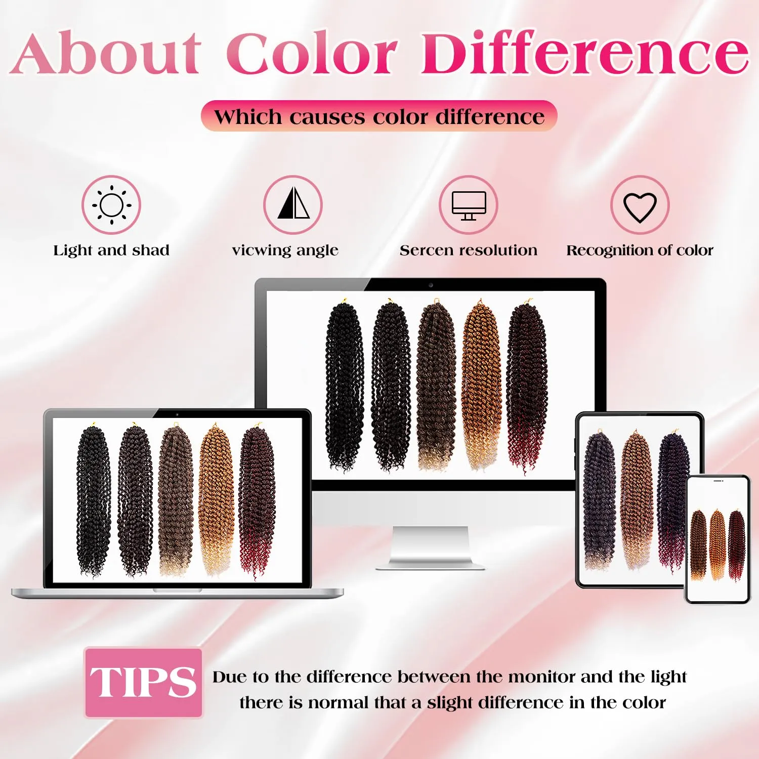 Sobeauyt Pre-Looped Passion Twist Hair 18inch Water Wave Crochet Hair For Black Women 8 Packs Spring Twist Crochet Braiding Hair Extensions (MT2/808/613# 0mbre Pink Hair)