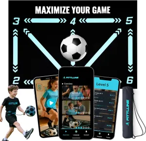 Soccer Training Mat with App - Soccer Skills Mat, Soccer Training Mat with Video App, Soccer Matt Training, Soccer Mat with App, Soccer Trainer Mat, Soccer Mat, Soccer Mat Training