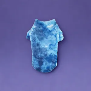 Soft Plush Pullover - Tie-Dye Blue