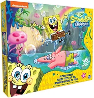 Spongebob Squarepants - Kids Floor Puzzle. Educational Gifts for Boys and Girls. Colorful Pieces Fit Together Perfectly. Great Birthday Gift for Boys, and Girls