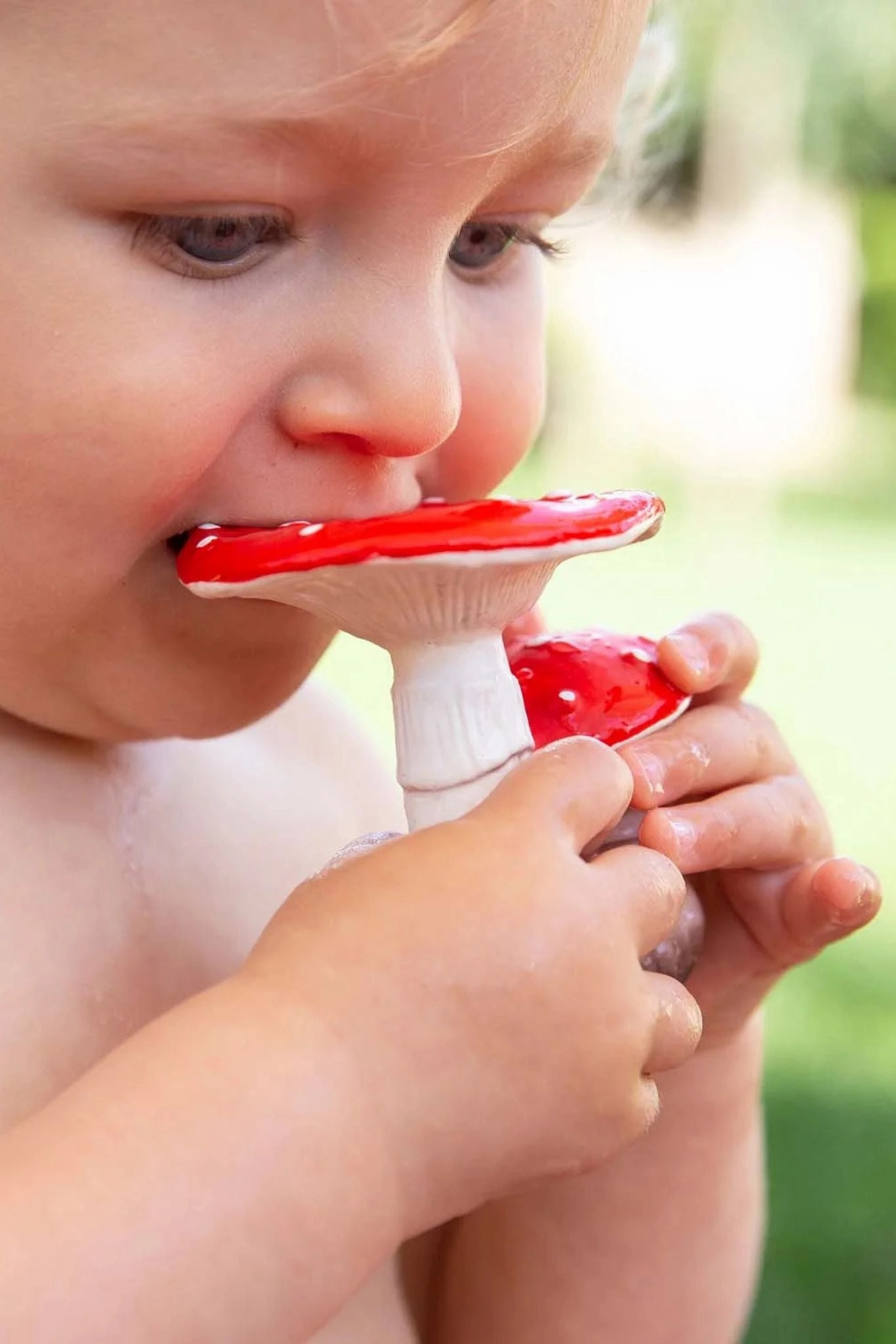 Spot the Mushroom Baby Teether