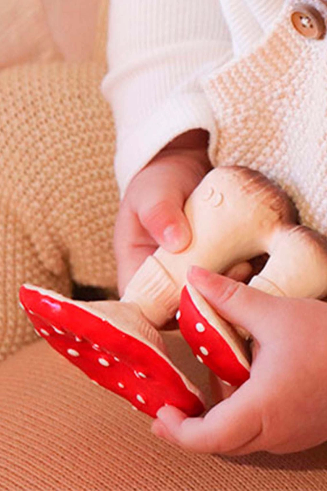 Spot the Mushroom Baby Teether