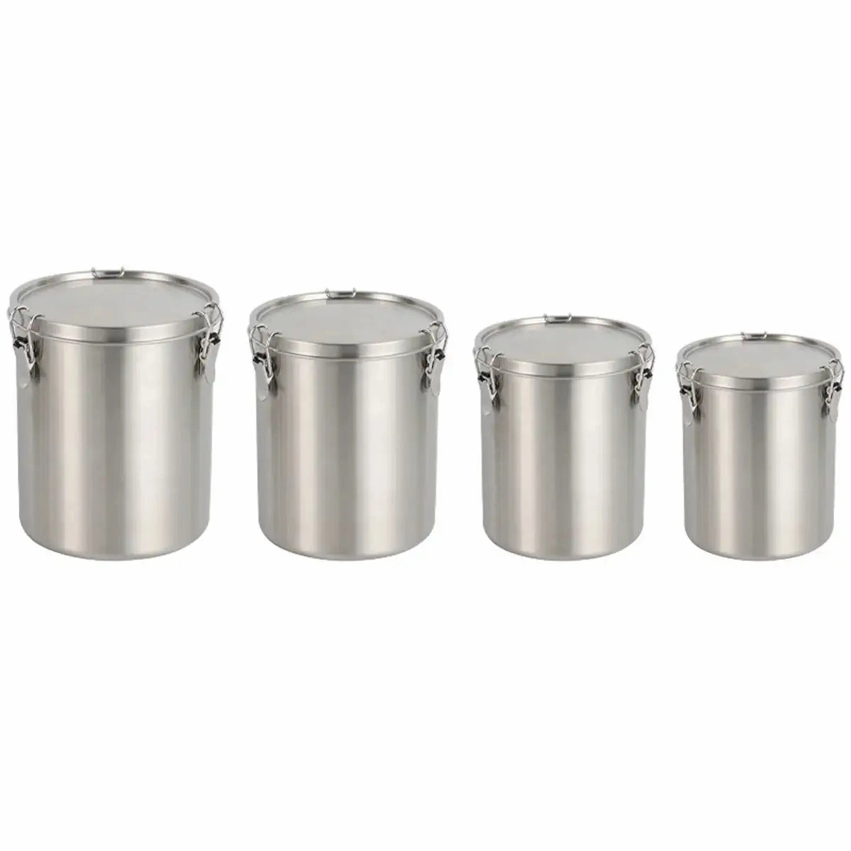 Stainless Steel Pet Food Storage Container with Airtight Locking Clips