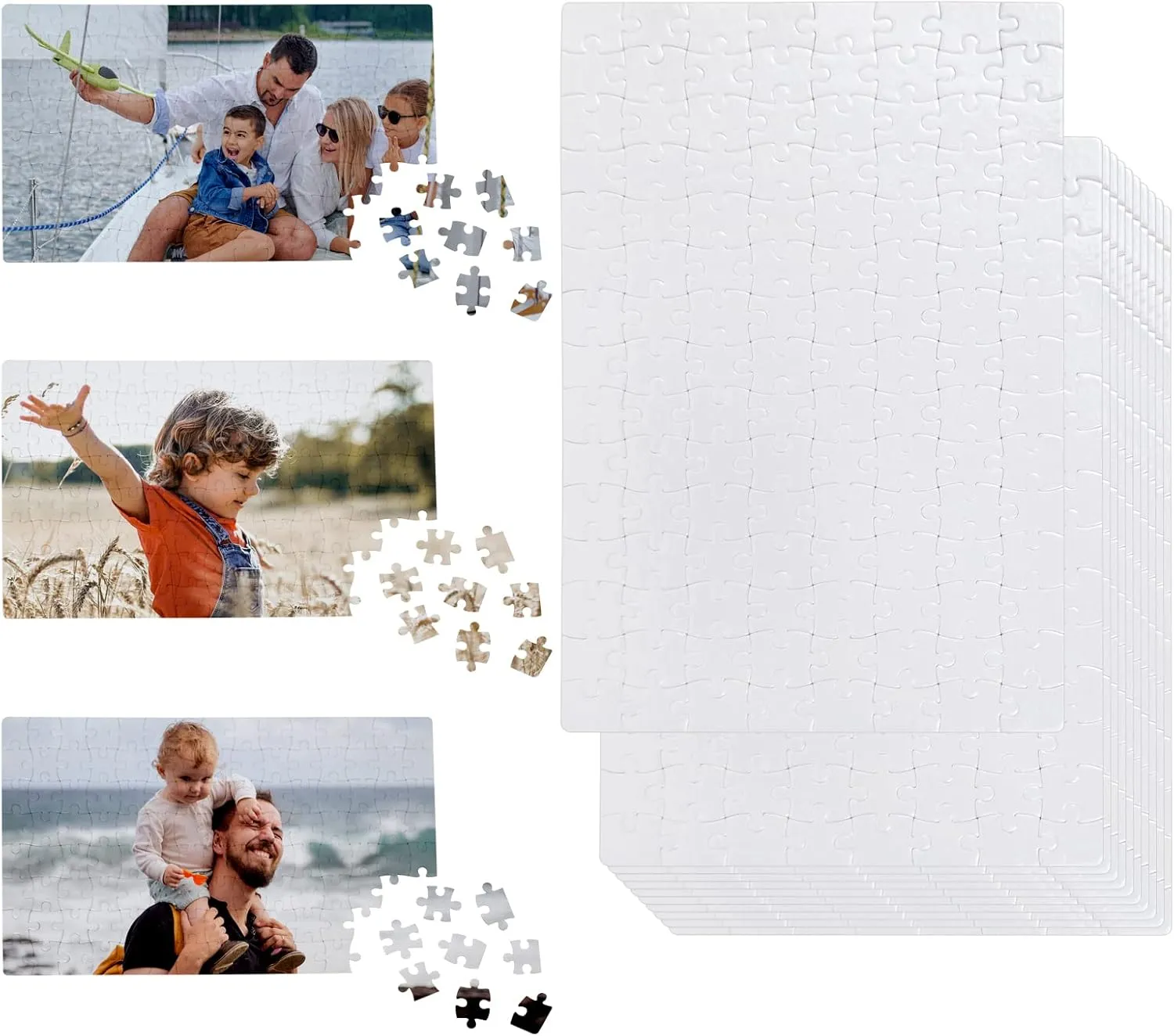Sublimation Puzzle Blanks 10 Sets Jigsaw Puzzles 120Pieces