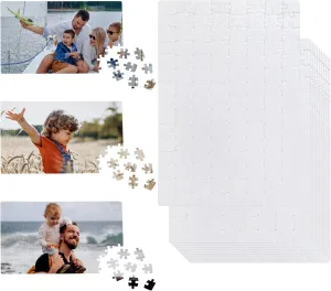 Sublimation Puzzle Blanks 10 Sets Jigsaw Puzzles 120Pieces