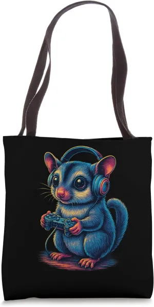 Sugar Glider Retro Gamer Vintage Gaming Pet Lover Tote Bag