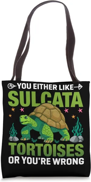 Sulcata Tortoise Food Pet Lover African Spurred Tortoise Tote Bag