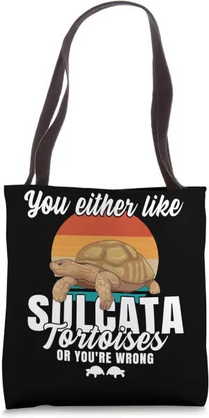Sulcata Tortoise Pet Lover African Spurred Tortoise Tote Bag