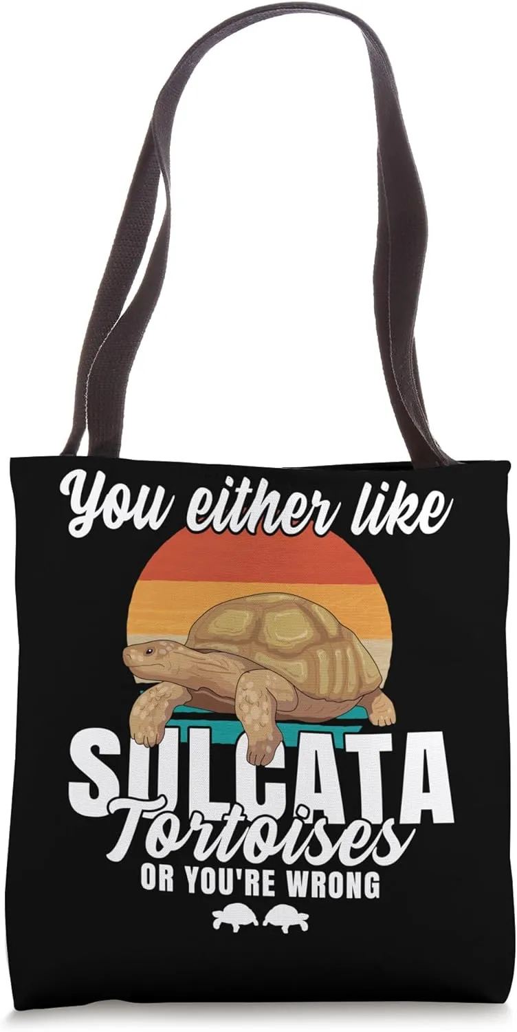 Sulcata Tortoise Pet Lover African Spurred Tortoise Tote Bag