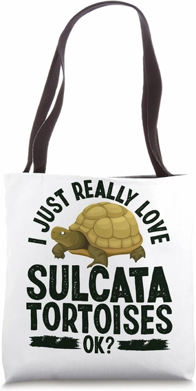 Sulcata Tortoise Mainland Turtle African Spurred Tortoise Tote Bag