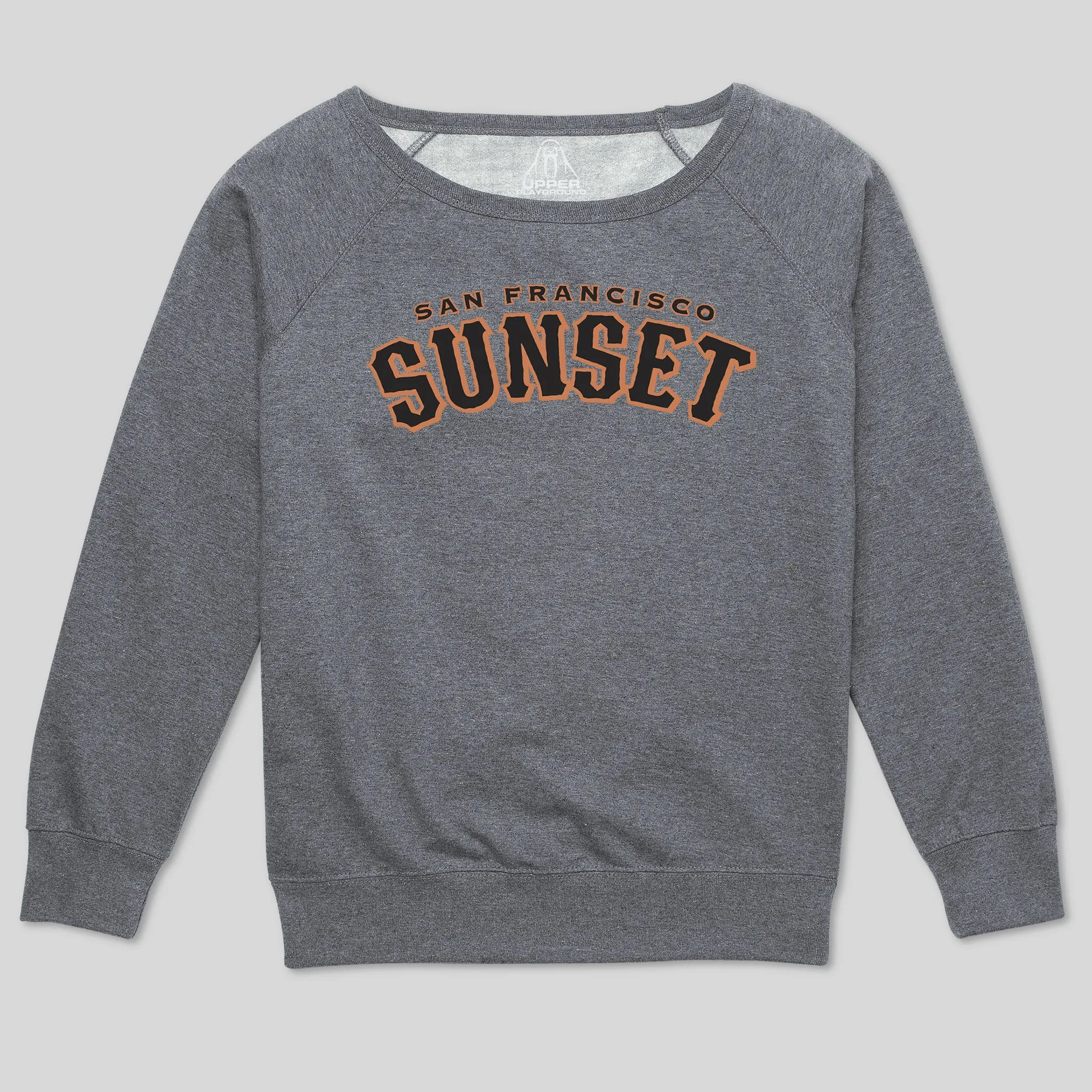 SUNSET DISTRICT WOMEN'S SCOOP NECK SWEATSHIRT