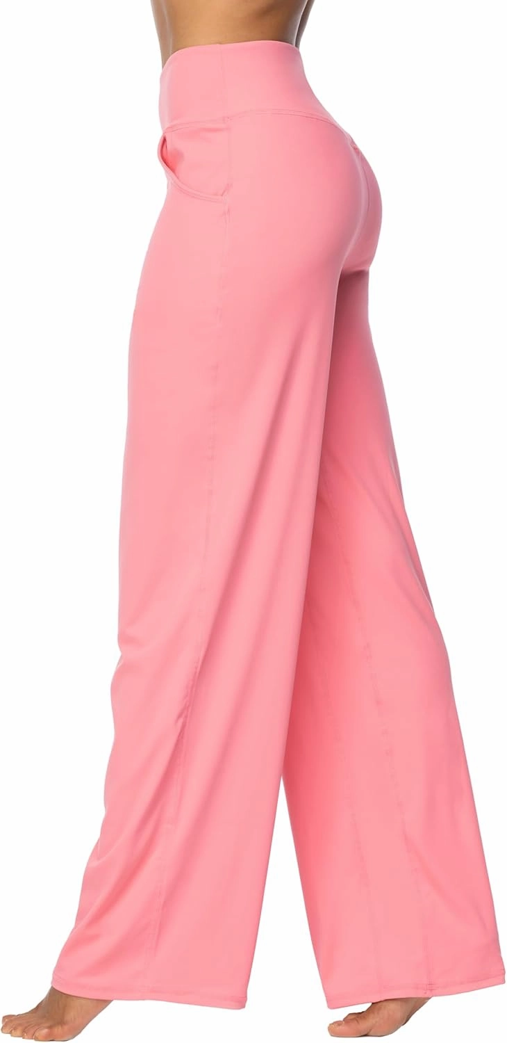 Sunzel Wide Leg Pants Women High Waist Yoga Pants with Pockets Stretch Loose Comfy Casual Lounge Sweatpants