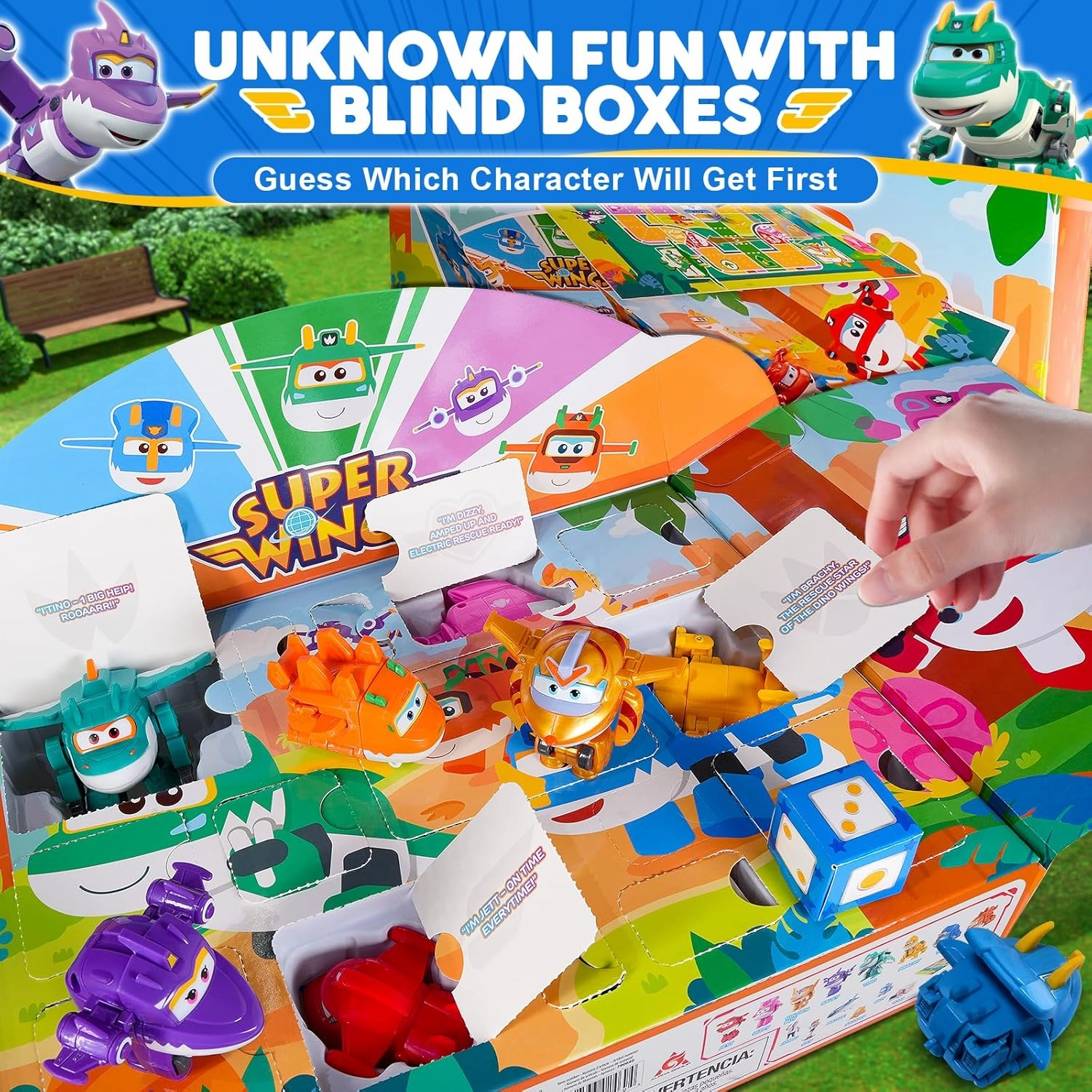 Super Wings 14-Pack Transforming Toys, 2 inch Airplane Collector Character Toy with Dinosaur Mini Collectible Action Figure with Poke Open Gift Pack, Small Figurines Kids Toy for Boys Girls Ages 3 Up