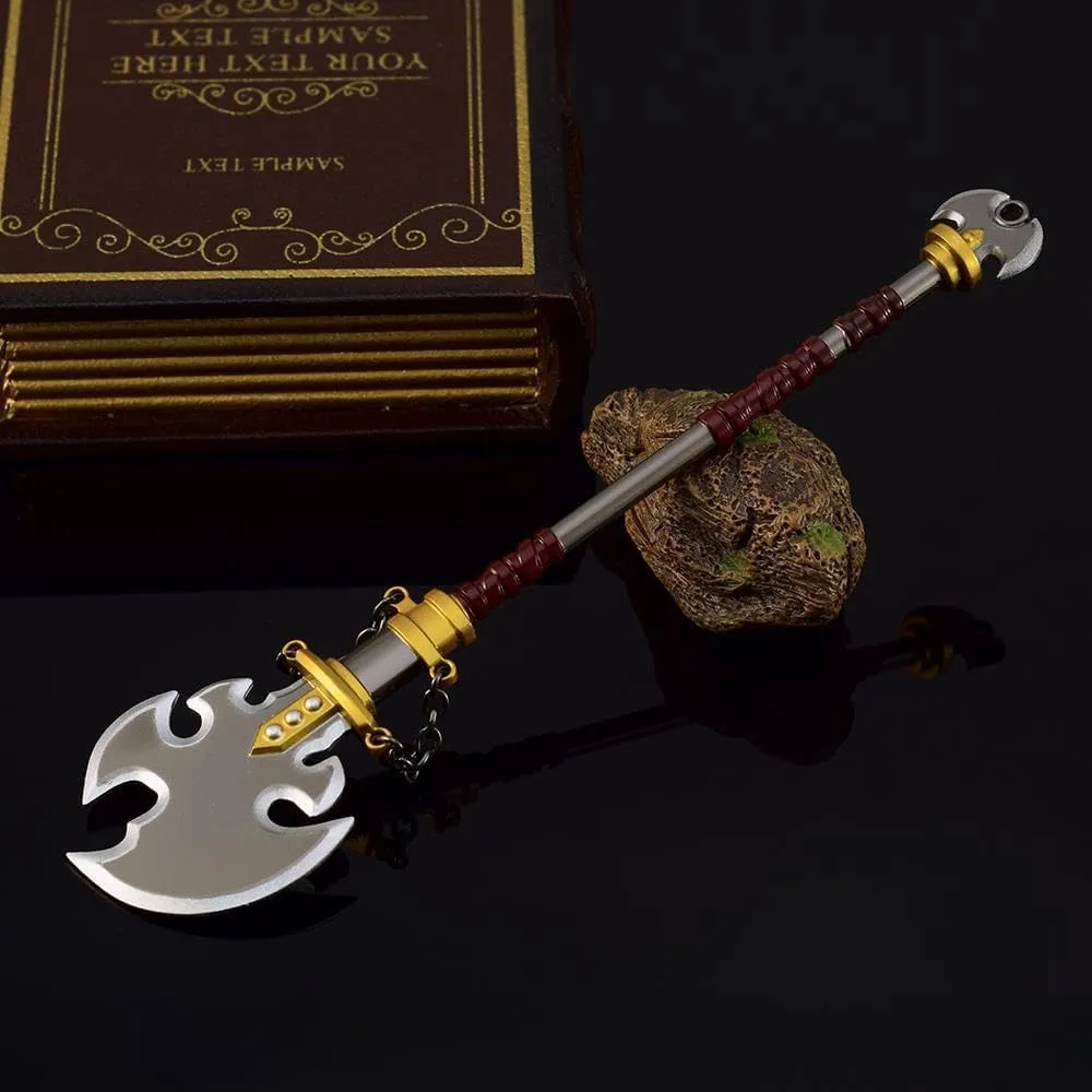 Superbuybox Link Martial Arts Sword Spear Arrow Bow Shield Action Figure Game Collection Desk Room Decoration Backpack Pendant Gift (Savage Lynel Spear)