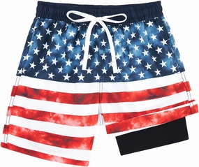 swimsobo Boys Swim Trunks for 5-16 Years Compression Liner Swimsuit Shorts Swimwear Boxer Bathing Suit