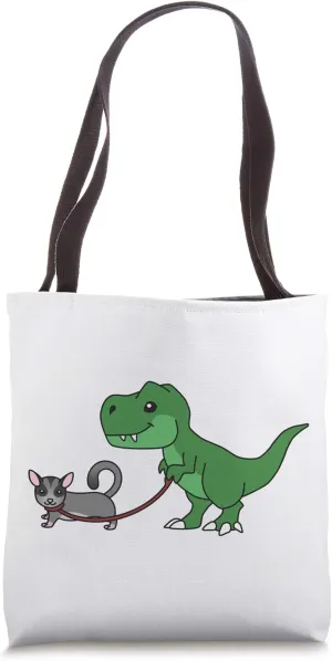 T-Rex Dinosaur Sugar Glider Pet Tote Bag