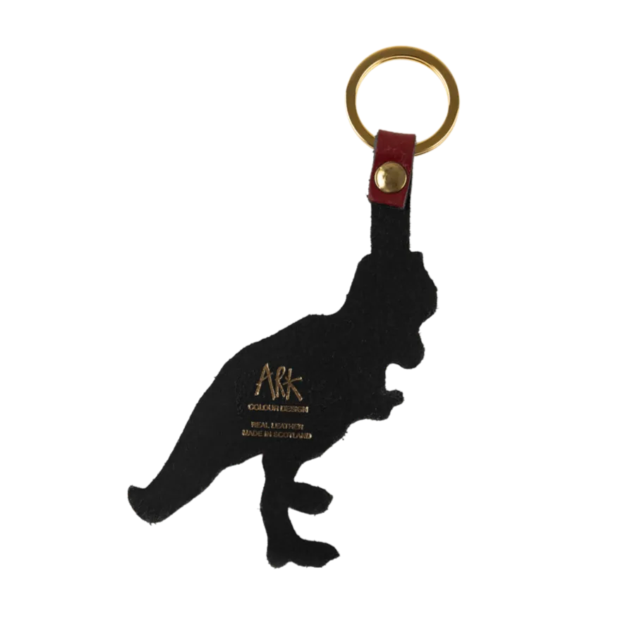 T-Rex Key Fob: Burgundy and Pink