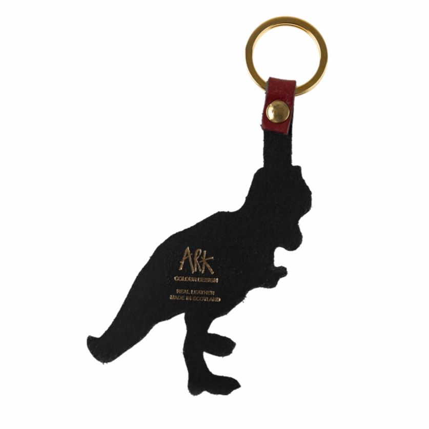 T-Rex Key Fob: Pink and Bright Red