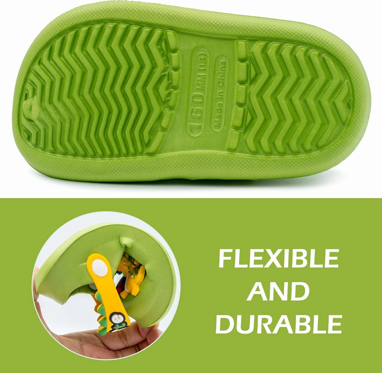 techcity Kids Dinosaur Garden Shoes Cute Cartoon Sandals Clogs Toddler Beach Pool Water Shoes Summer Slides for Boys Girls