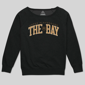 THE-BAY IN SF ORANGE WOMEN'S SCOOP NECK SWEATSHIRT