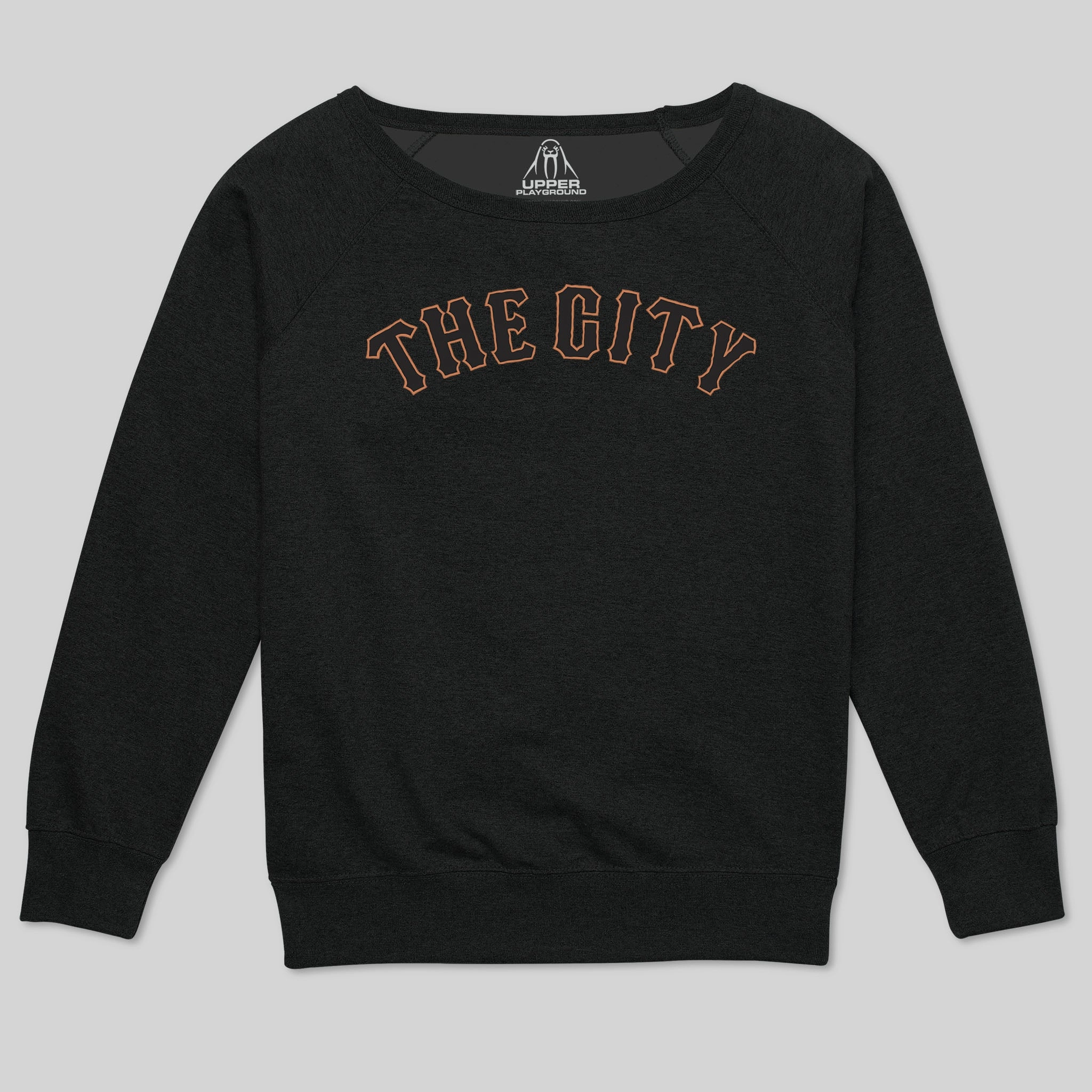 THE CITY WOMEN'S SCOOP NECK SWEATSHIRT