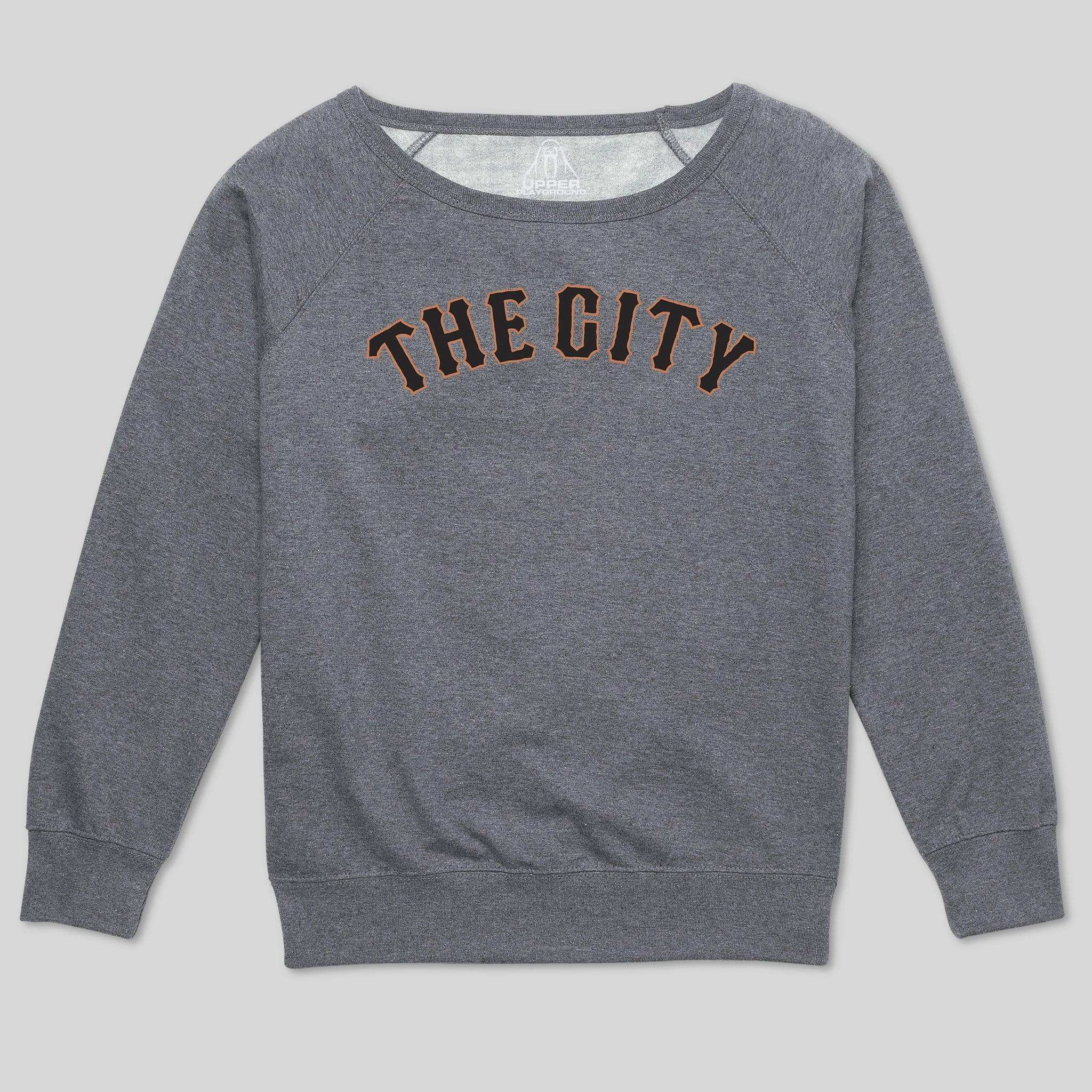THE CITY WOMEN'S SCOOP NECK SWEATSHIRT