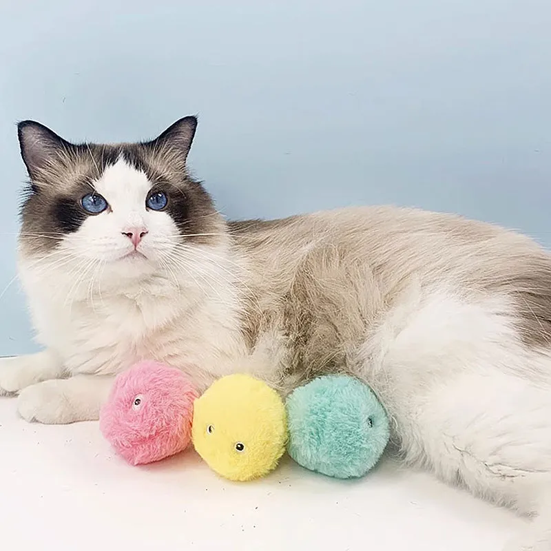 Three-color Sounding Plush Cat Toys