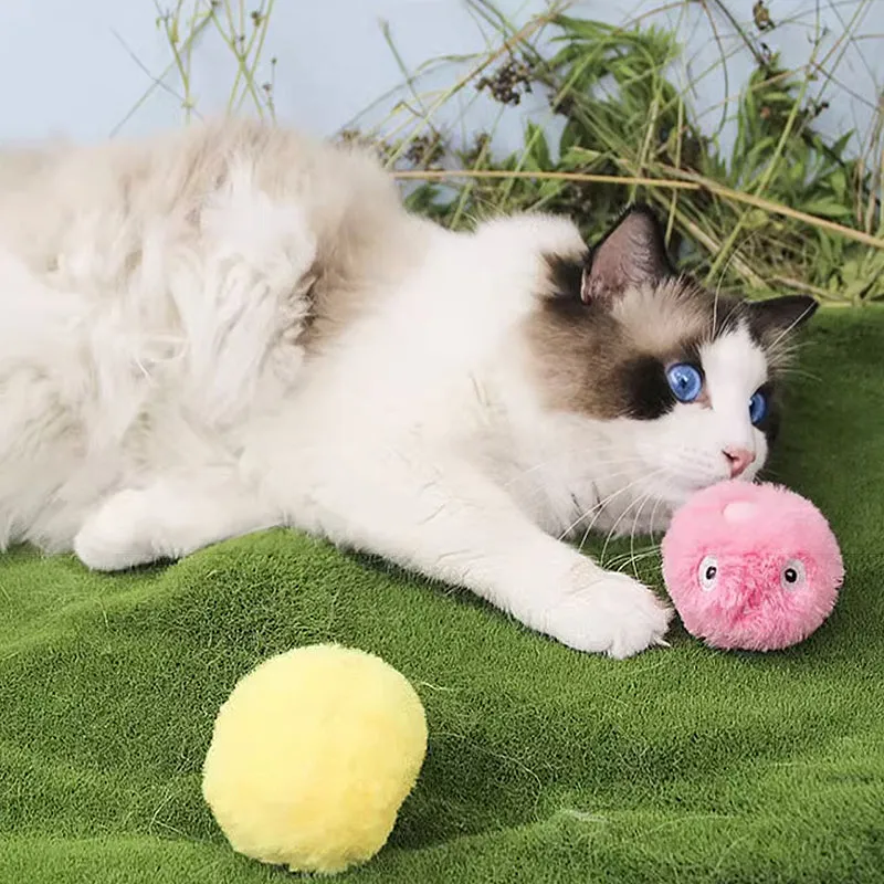 Three-color Sounding Plush Cat Toys