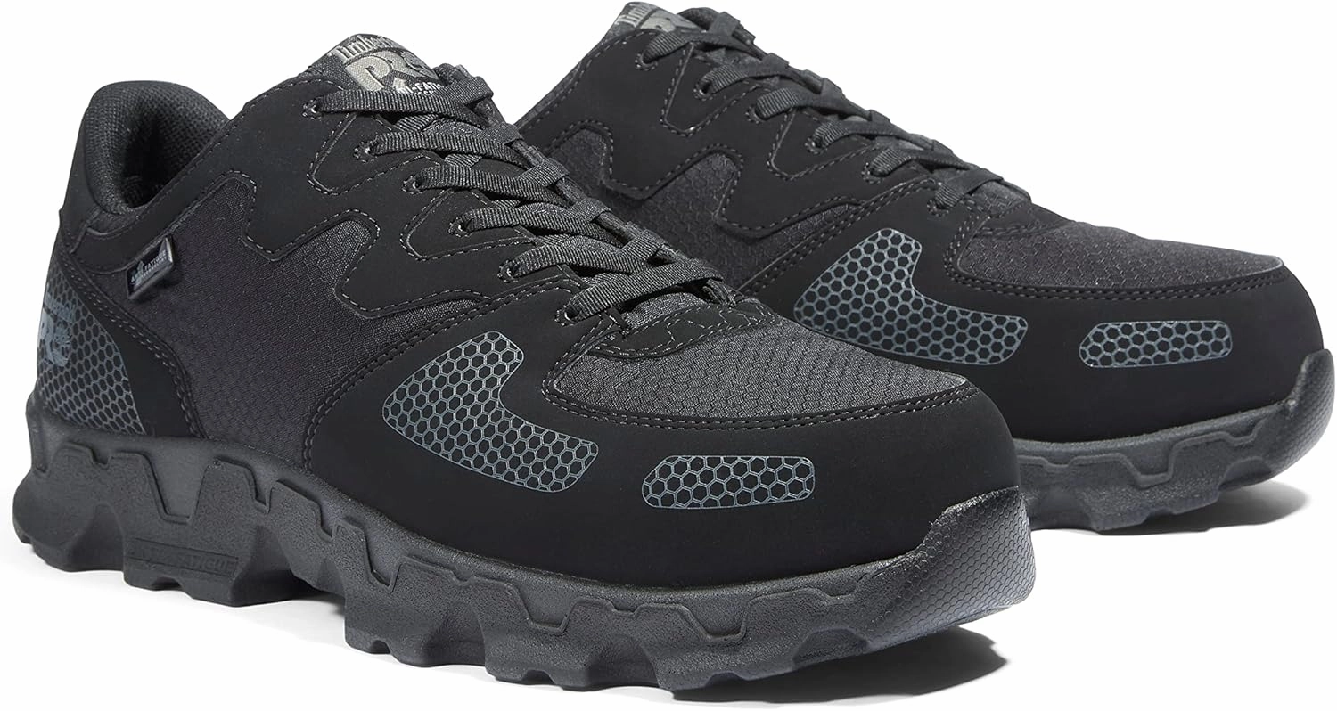 Timberland PRO Men's Powertrain Alloy Safety Toe Static Dissipative Industrial Athletic Work Shoe