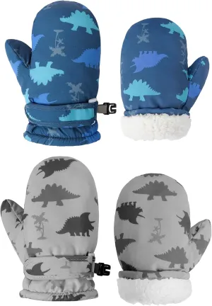 Toddler Mittens Lined Fleece Snow Gloves for Boys Girls Kids Winter Ski Gloves Baby Mittens