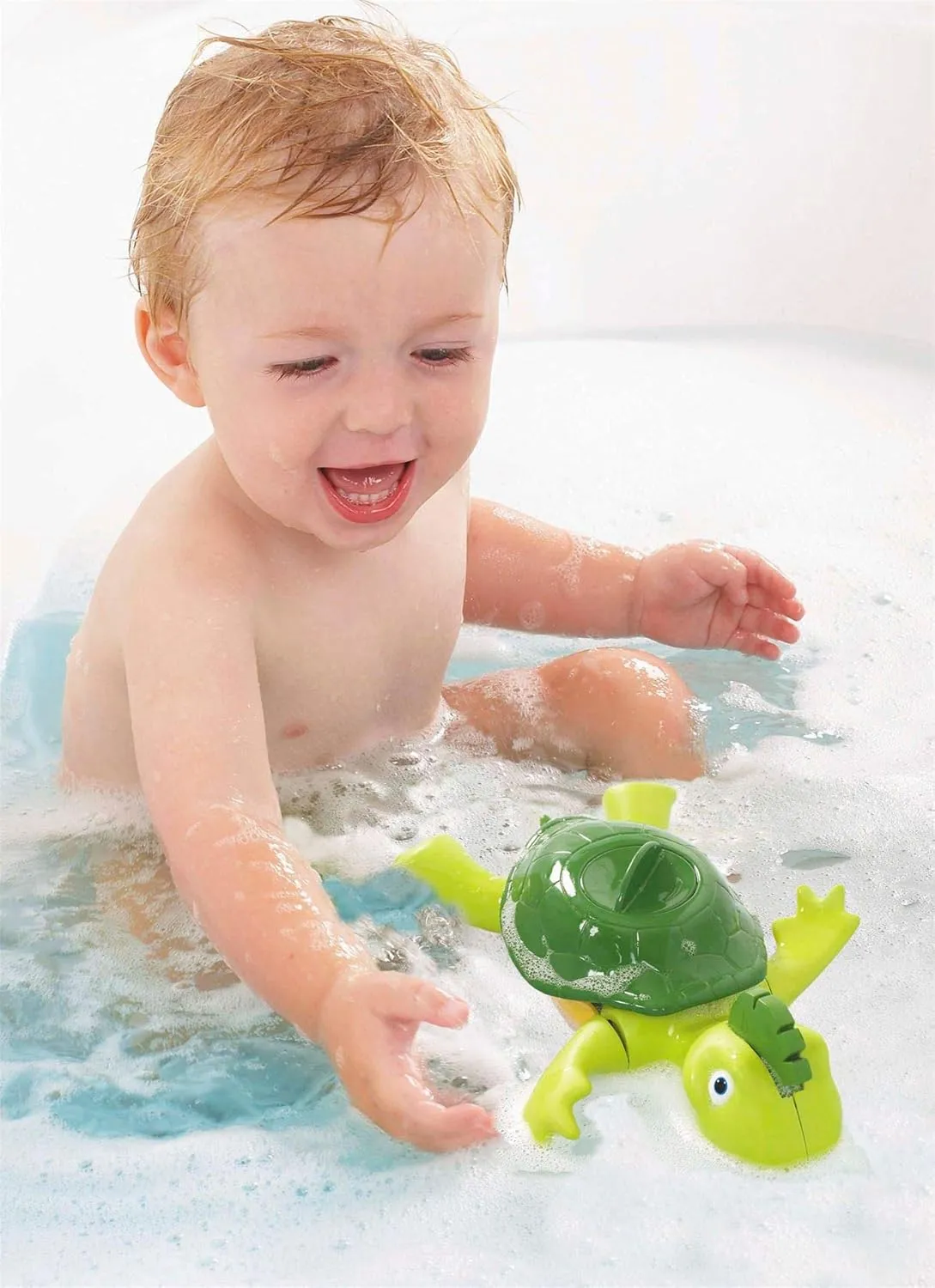 Toomies Swim & Sing Turtle Baby Bath Toy | Interactive Educational Toy with Music and Sounds | Water Play Toys for Boys & Girls 1,2, 3  Year Olds, Green