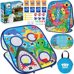 TOY Life Bean Bags Toss Carnival Games, Toddler Outdoor Toys for Kids Ages 4-8, Cornhole, Outside Toys for Toddlers, Indoor Lawn Backyard Yard Games Birthday Party Game, Gift for Boys