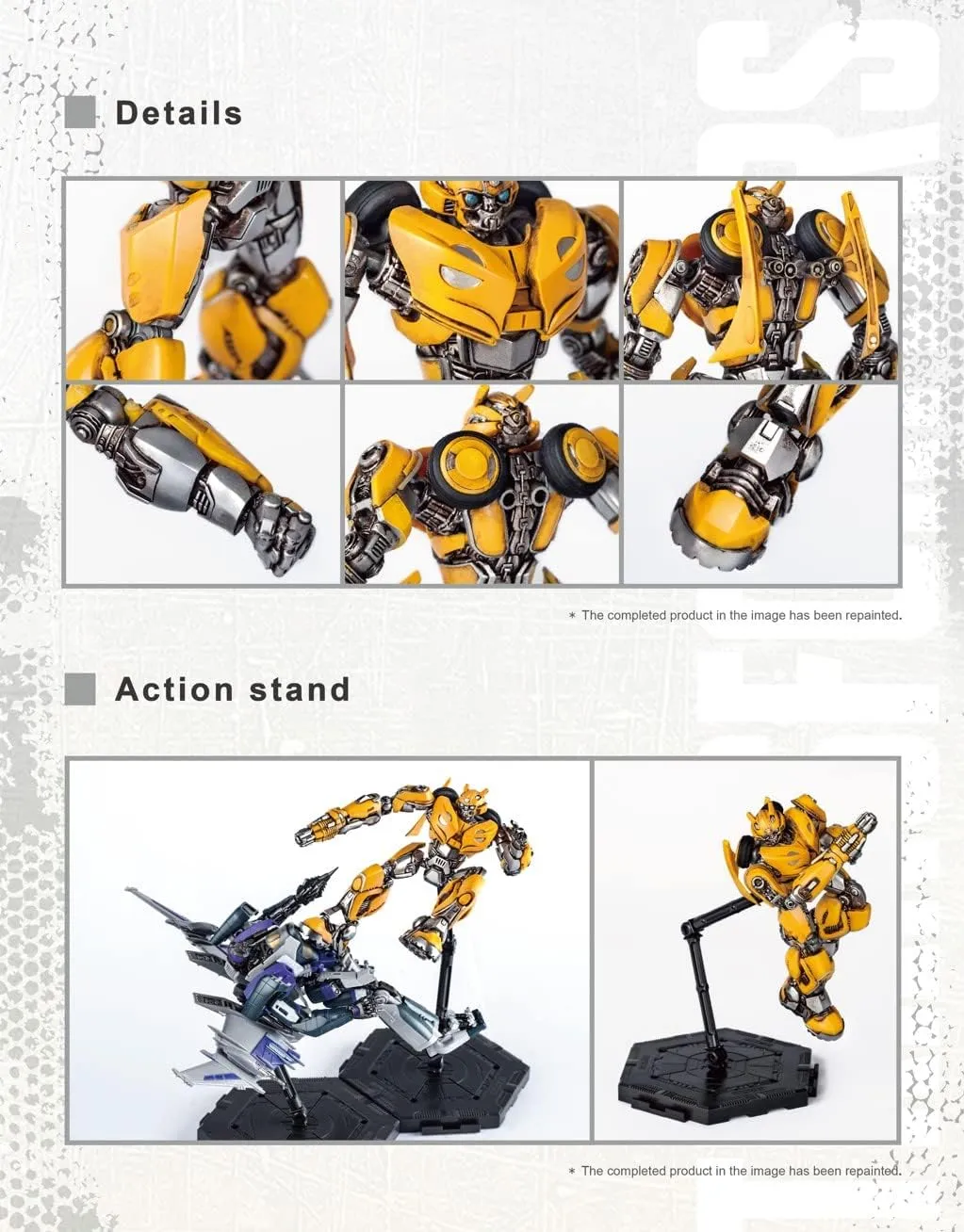 Transformers Bumblebee Figure Model Kit – B-127 Cybertron Easy to Assemble 3D Articulated Action Pre Painted Collectible Series Toys Hobby 08117