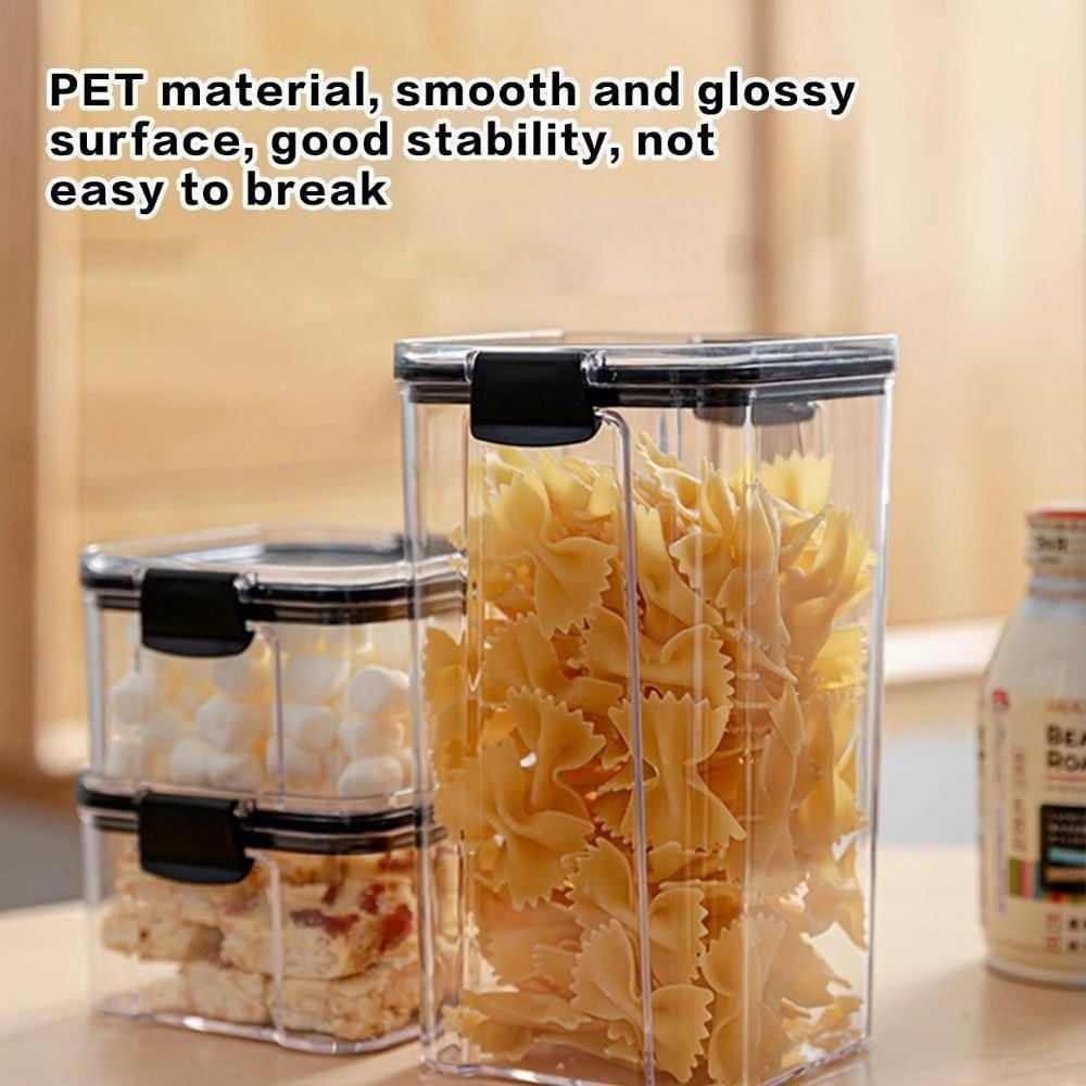 Transparent Grain Storage Container - Airtight Food Organizer