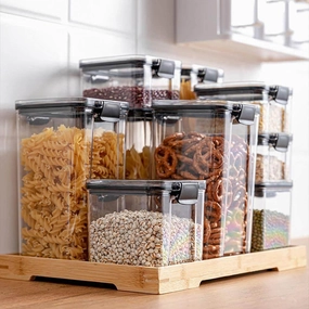 Transparent Grain Storage Container - Airtight Food Organizer