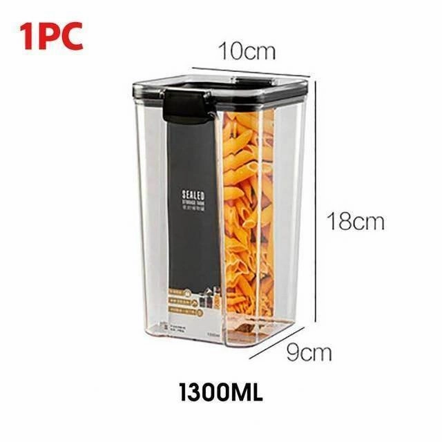 Transparent Grain Storage Container - Airtight Food Organizer