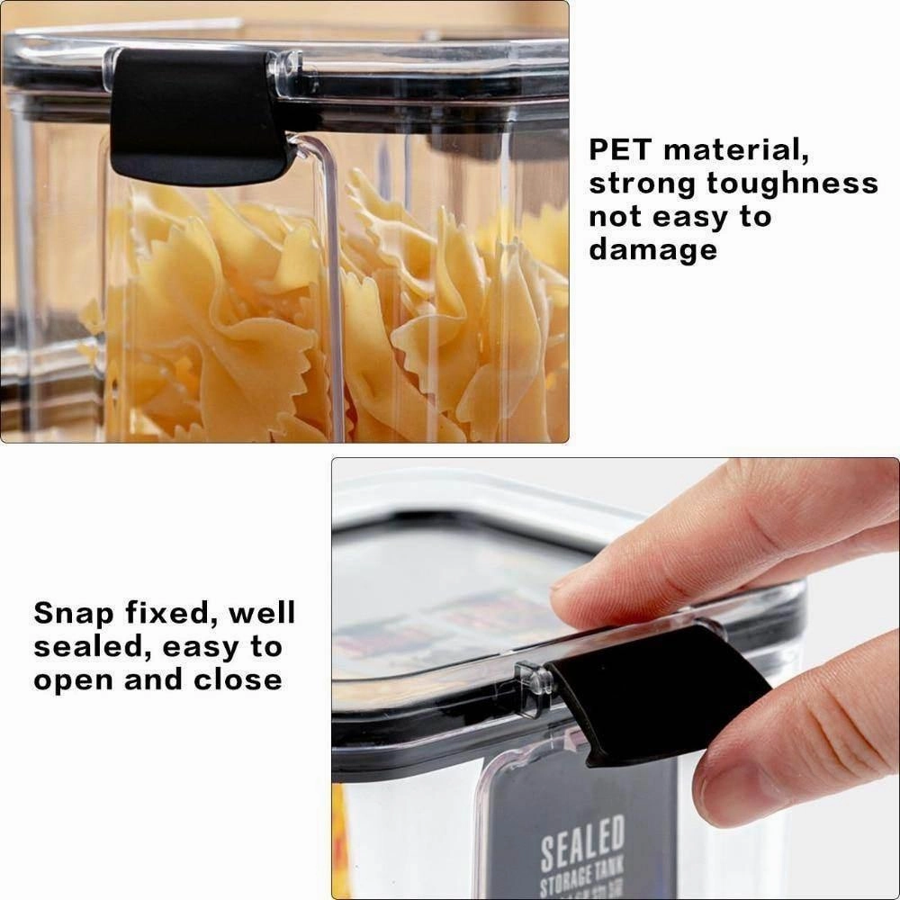 Transparent Grain Storage Container - Airtight Food Organizer