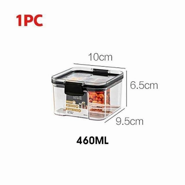 Transparent Grain Storage Container - Airtight Food Organizer